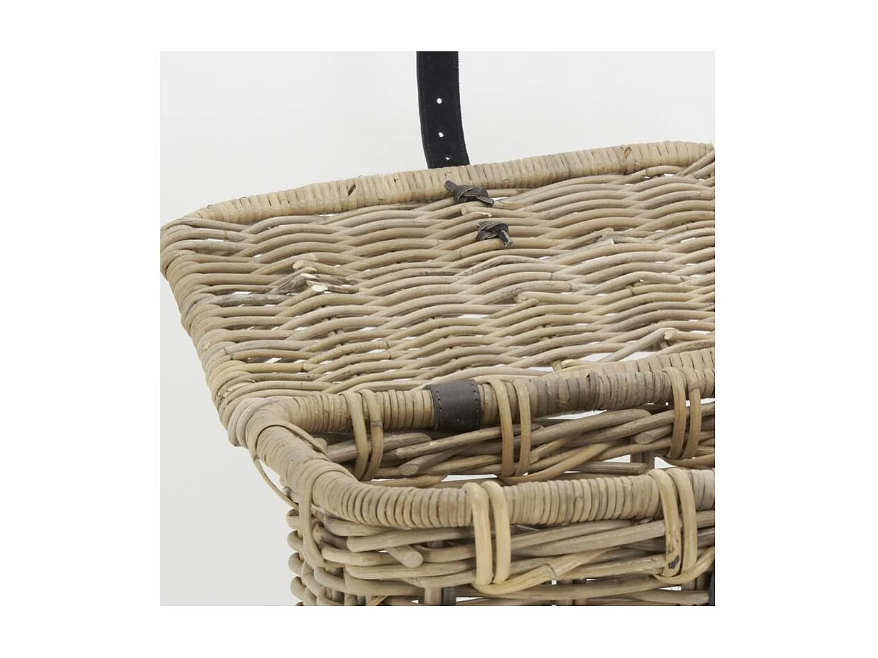 Coffre en poelet gris et cuir 1920