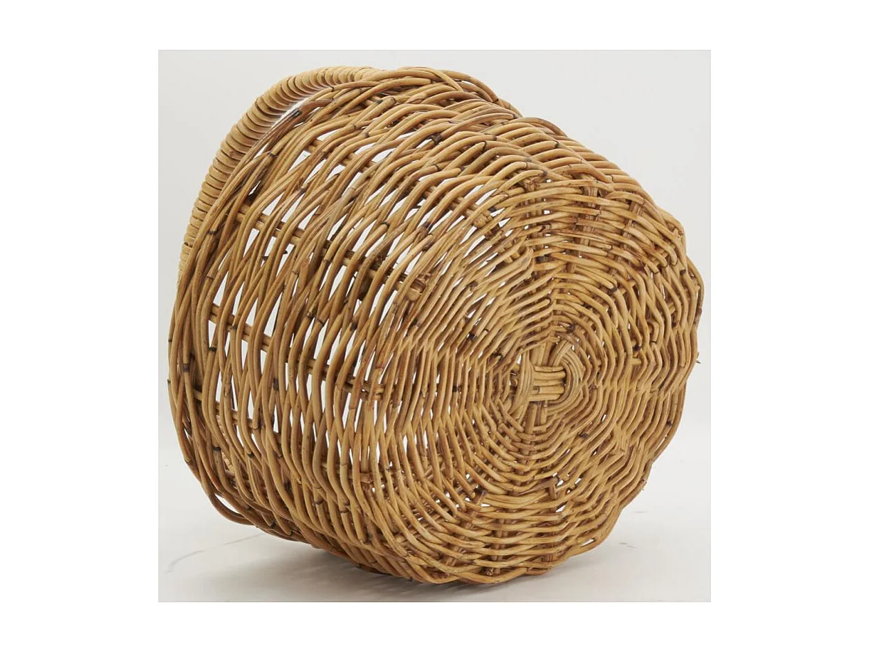 Panier ovale en poelet marron