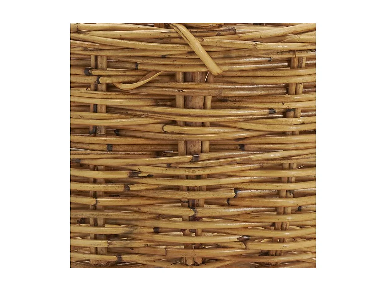 Panier ovale en poelet marron