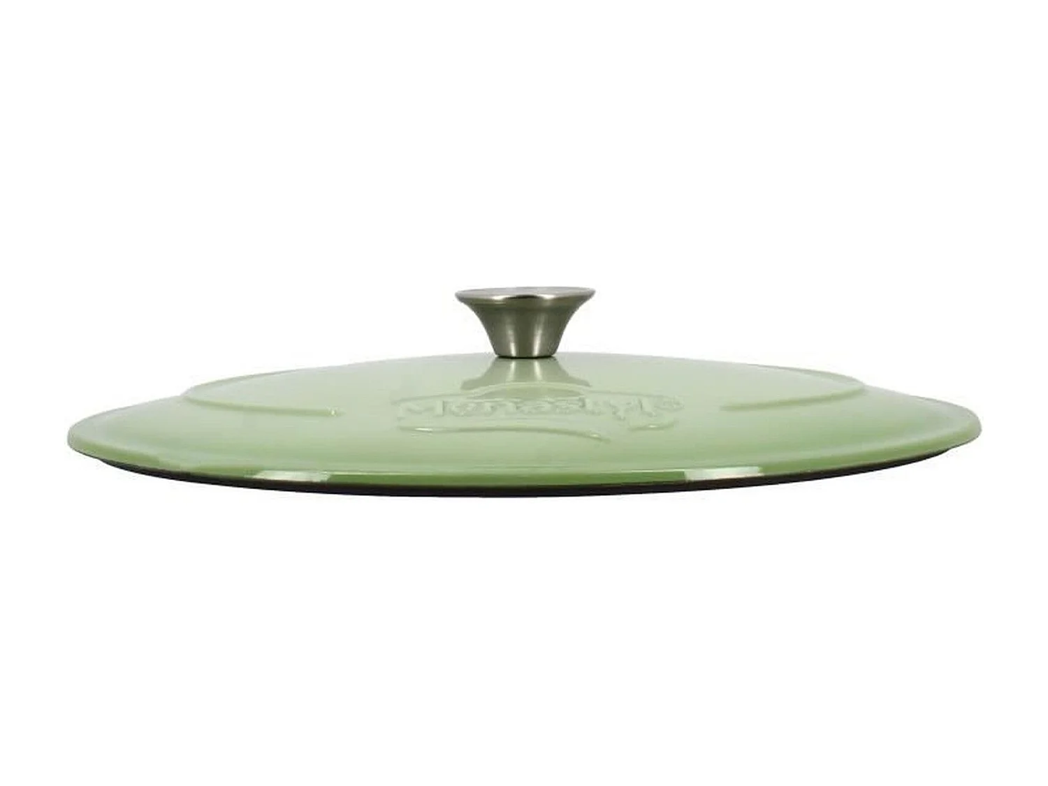 Menastyl - Cocotte Colette Ovale 6.5l 33x25cm En Fonte Emaille Vert