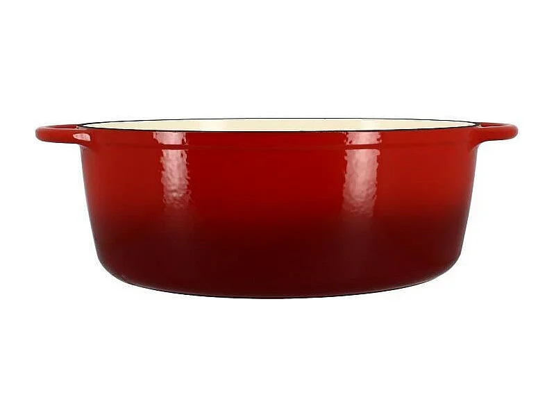 Menastyl - Cocotte Colette Ovale 9l 36x27cm En Fonte Emaille Rouge