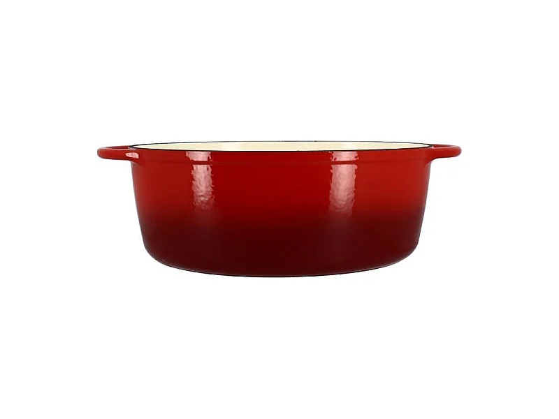 Menastyl - Cocotte Colette Ovale 9l 36x27cm En Fonte émaillé Rouge
