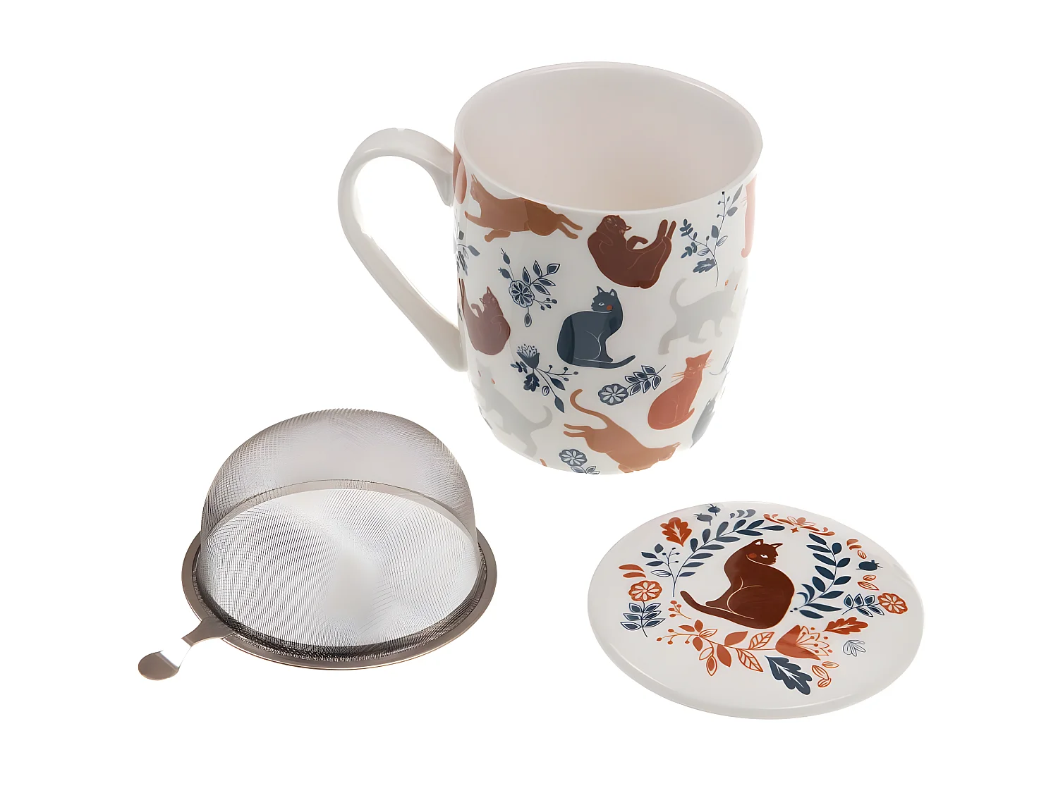 Mug en porcelaine imprimé avec filtre Léo