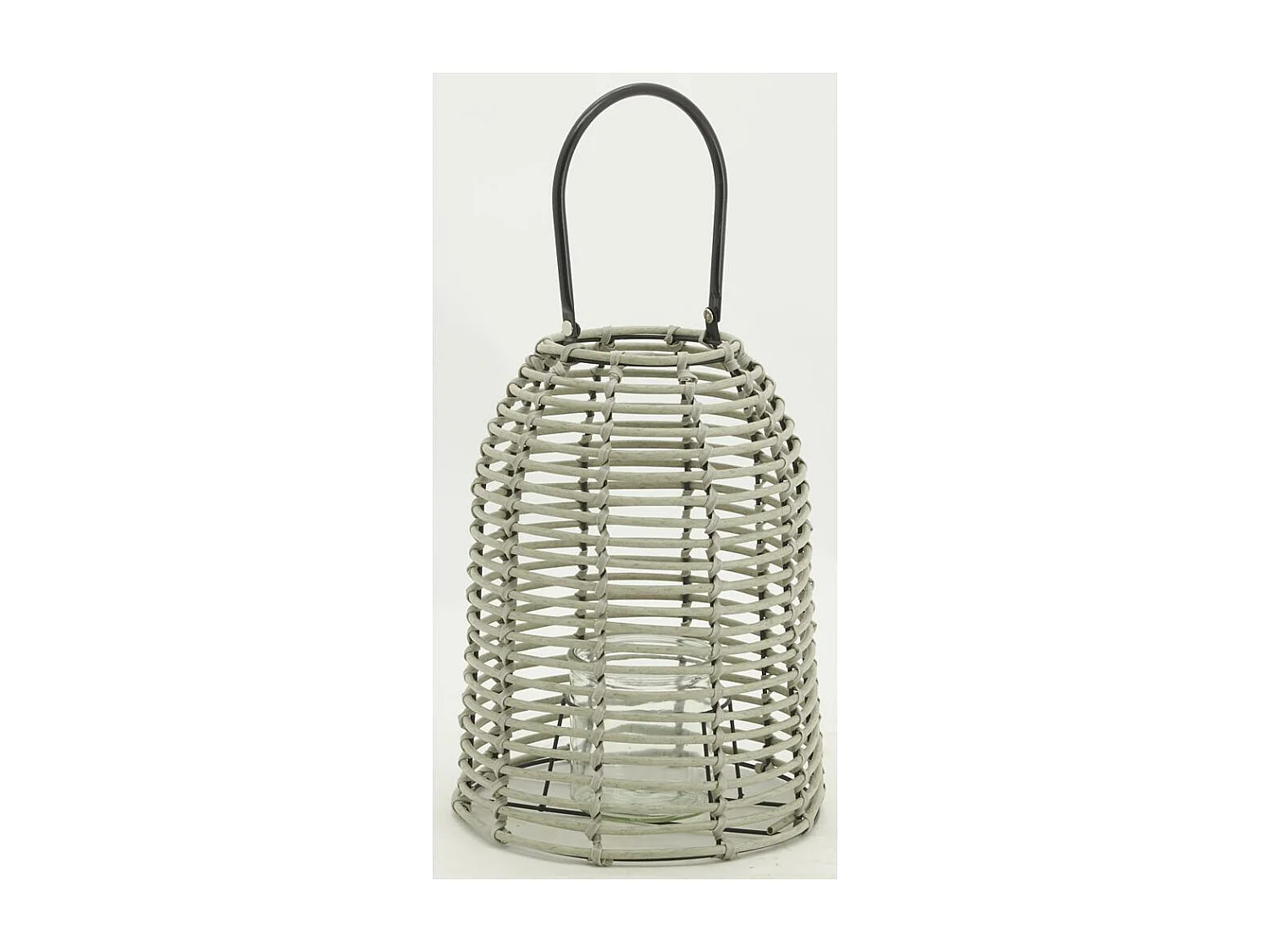 Lanterne d'extérieur en résine grise Grand modèle