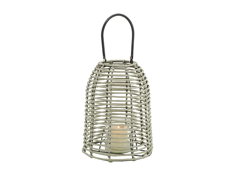 Lanterne d'extérieur en résine grise Grand modèle