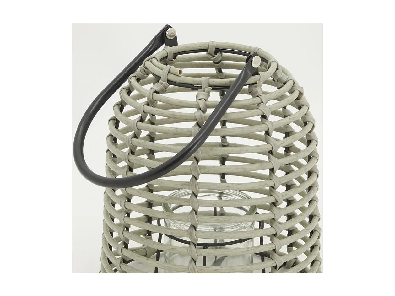 Lanterne d'extérieur en résine grise Petit modèle