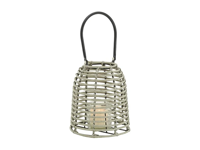 Lanterne d'extérieur en résine grise Petit modèle