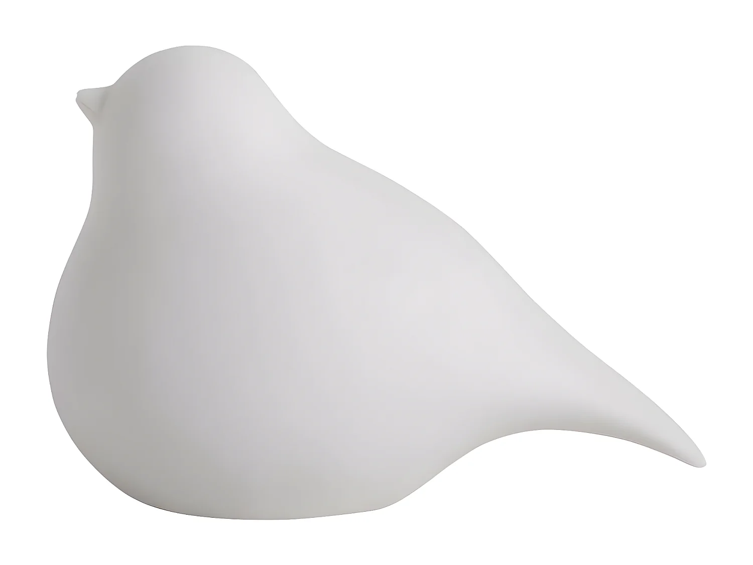 Statuette oiseau de profil lumineux Fat bird 15 x 9 x 10 cm