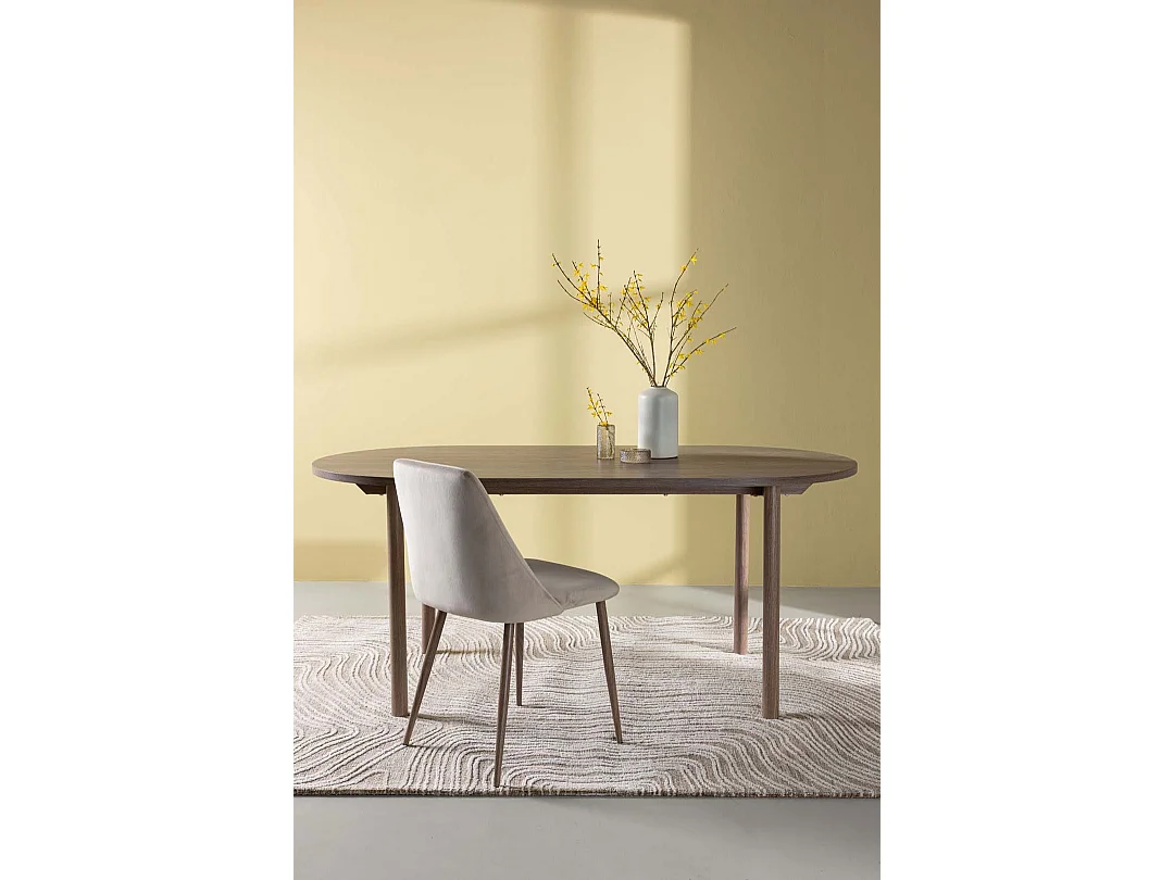 Andy table de salle à manger 90x180cm naturel.