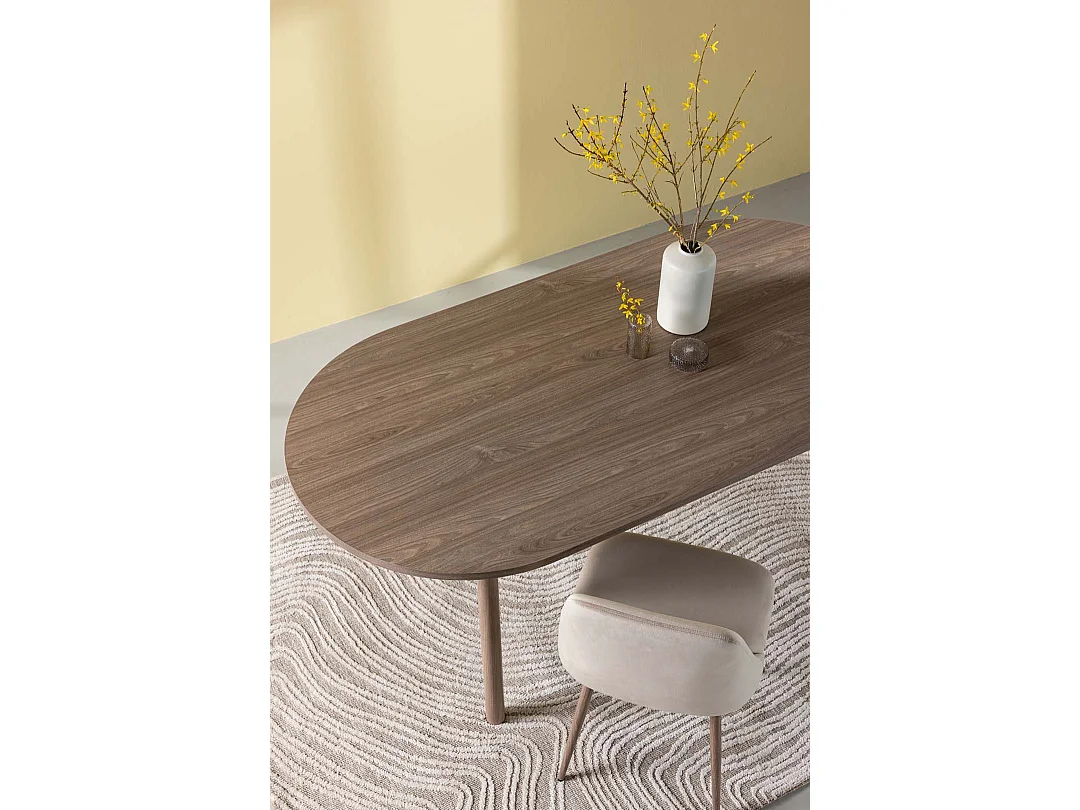 Andy table de salle à manger 90x180cm naturel.
