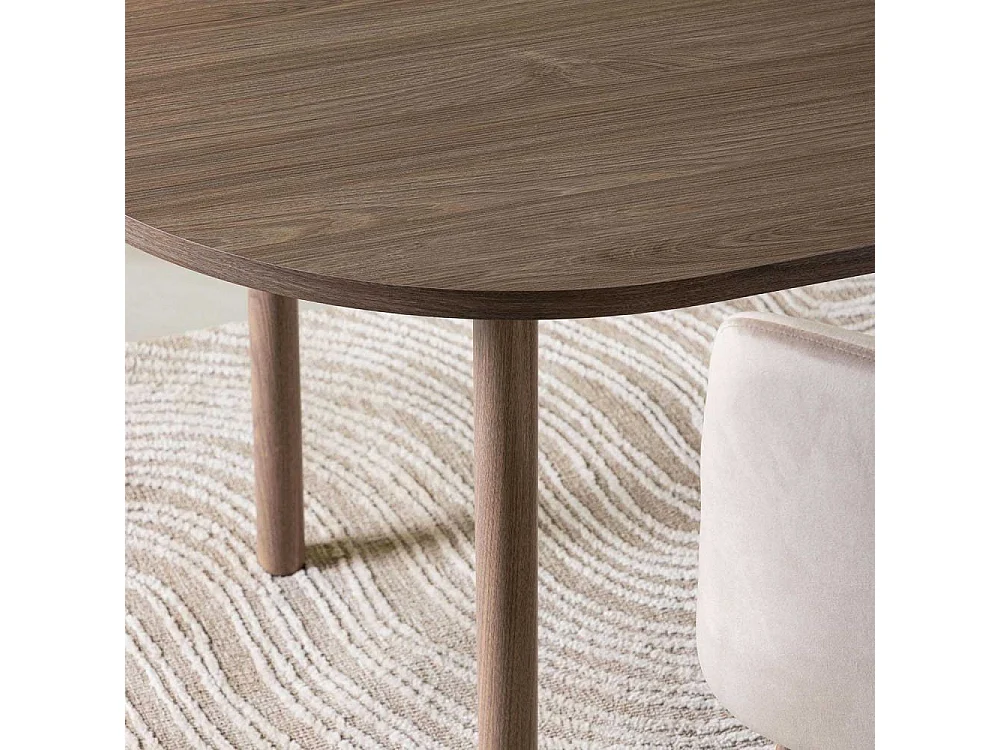Andy table de salle à manger 90x180cm naturel.
