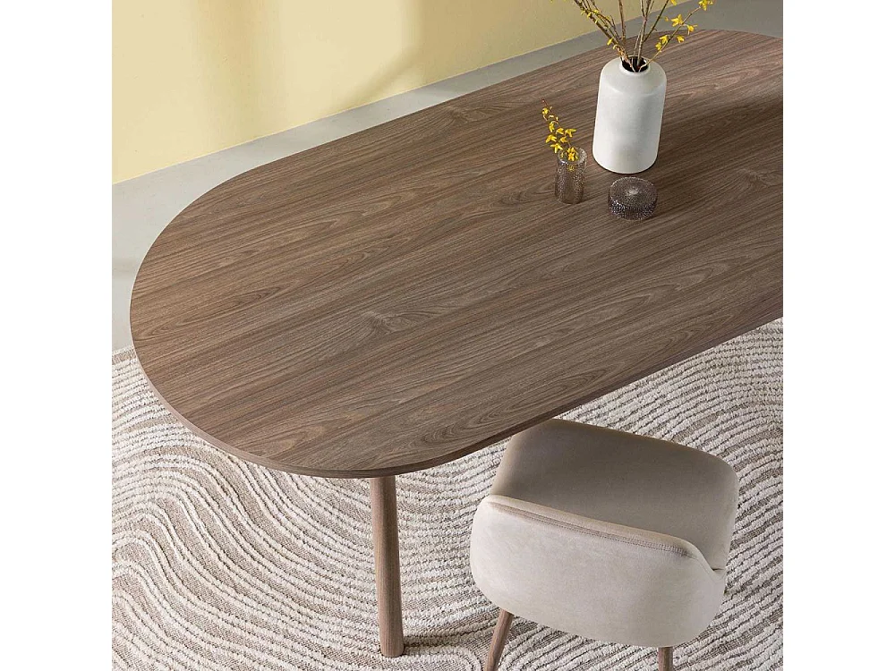 Andy table de salle à manger 90x180cm naturel.