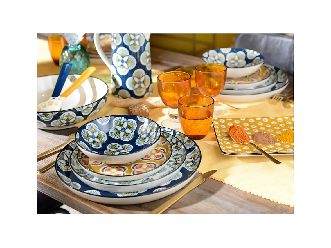 Flacher Teller mit Motiven "Imany" (6-teilig)