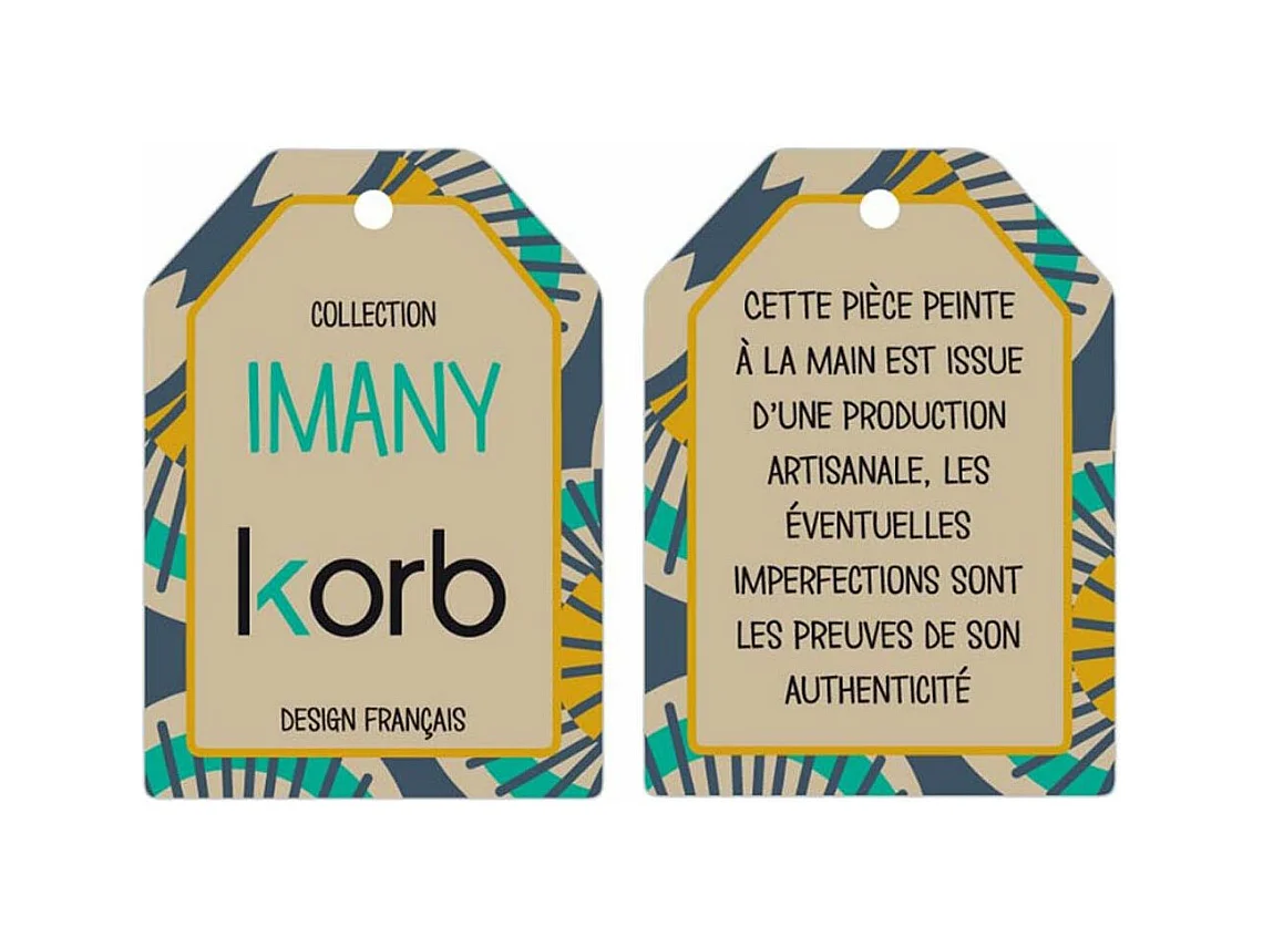 Flacher Teller mit Motiven "Imany" (6-teilig)