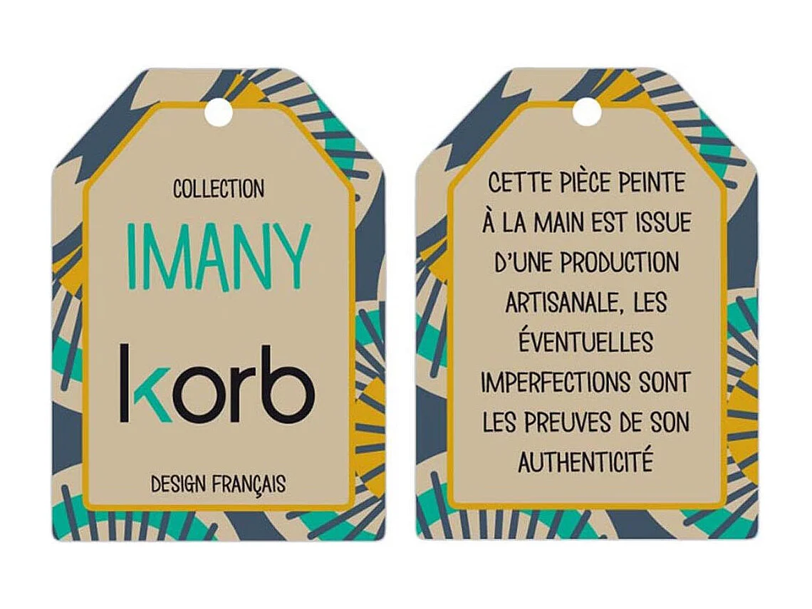 Flacher Teller mit Motiven "Imany" (6-teilig)