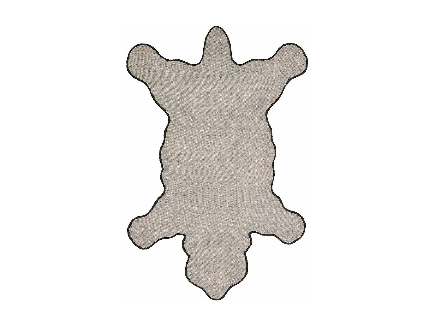 Tappeto con orso di lana grande