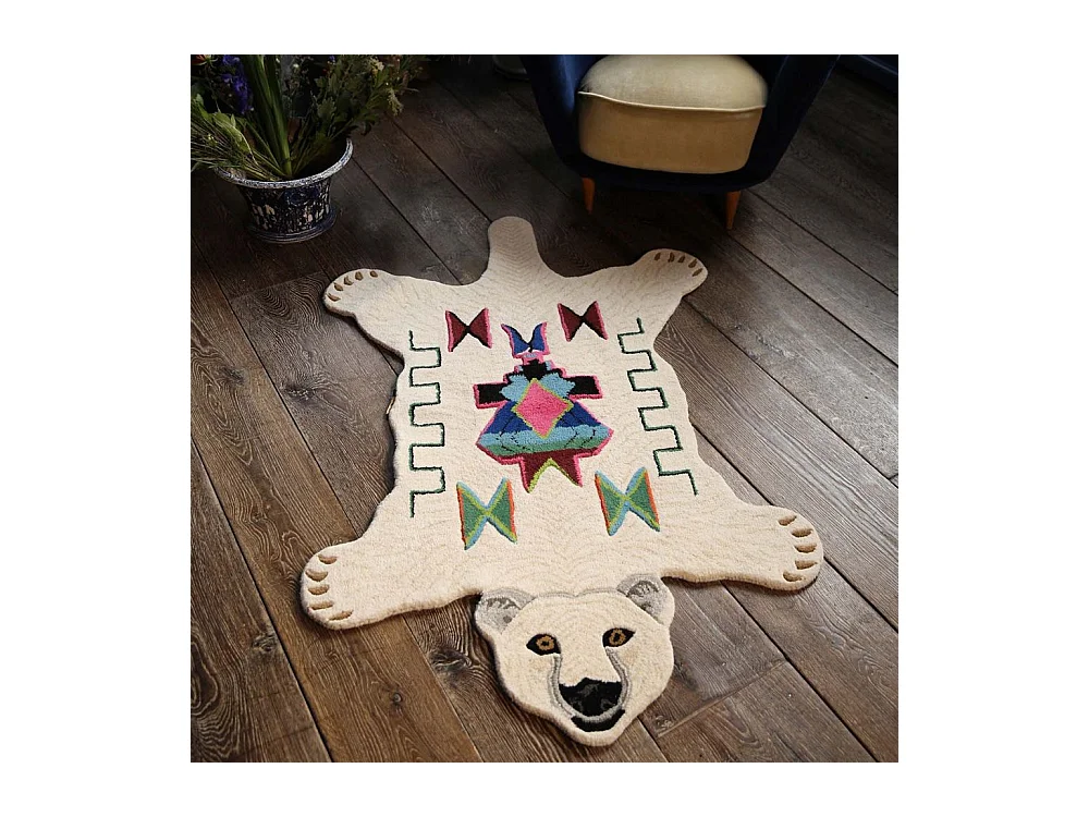 Grand tapis en laine Ours