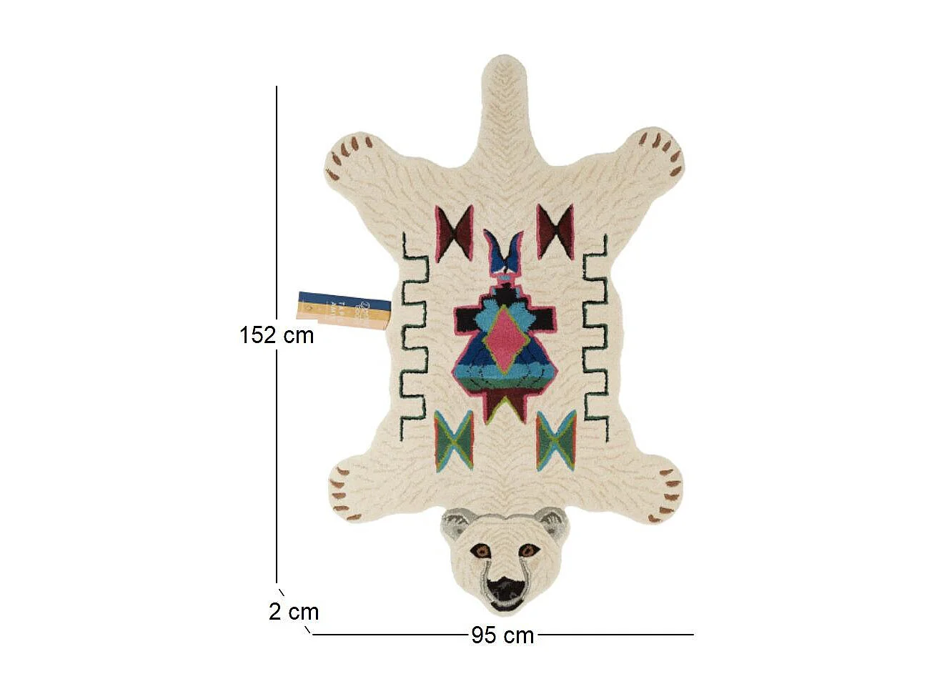 Grand tapis en laine Ours