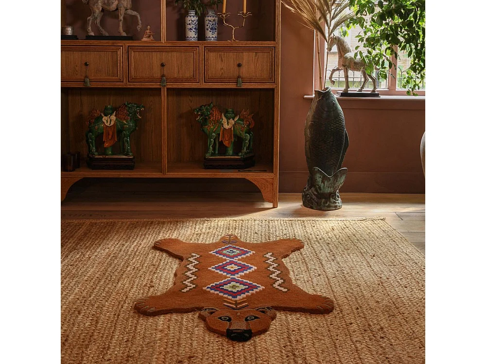 Grand tapis en laine Ours