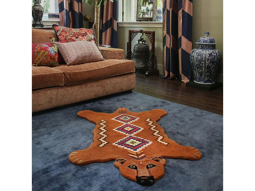 Grand tapis en laine Ours