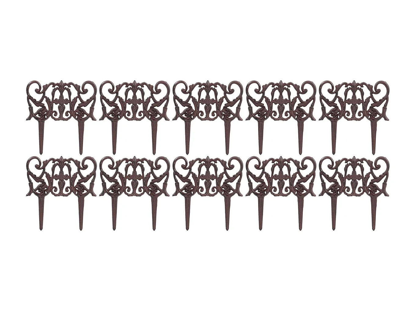 Bordurette en fonte Elegance Lot de 10