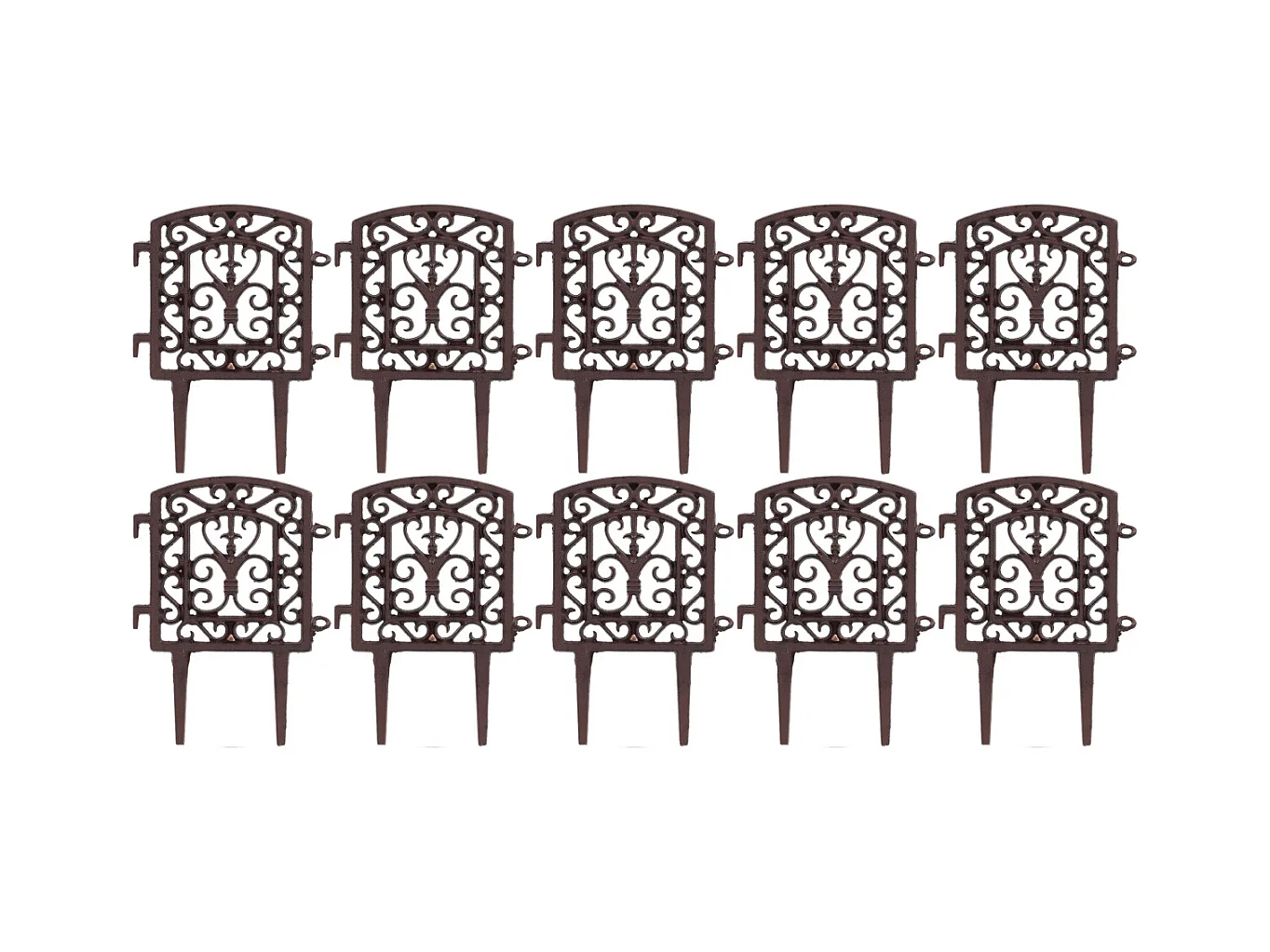 Bordure à assembler en fonte Tradition Lot de 10