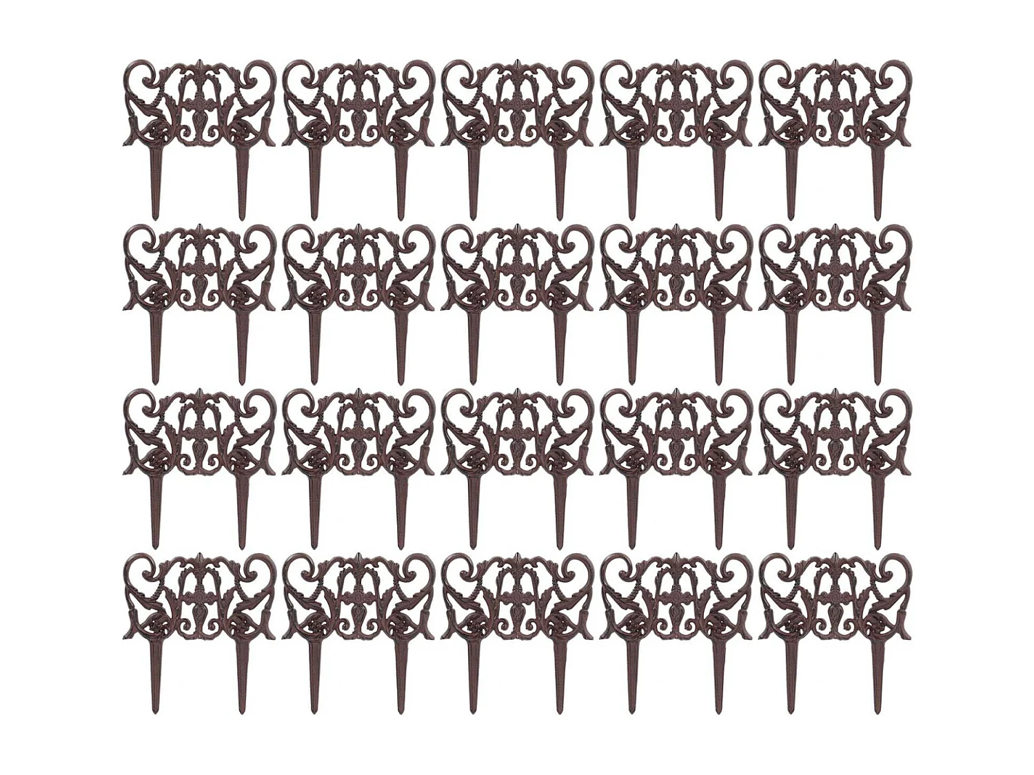 Bordurette en fonte Elegance Lot de 20