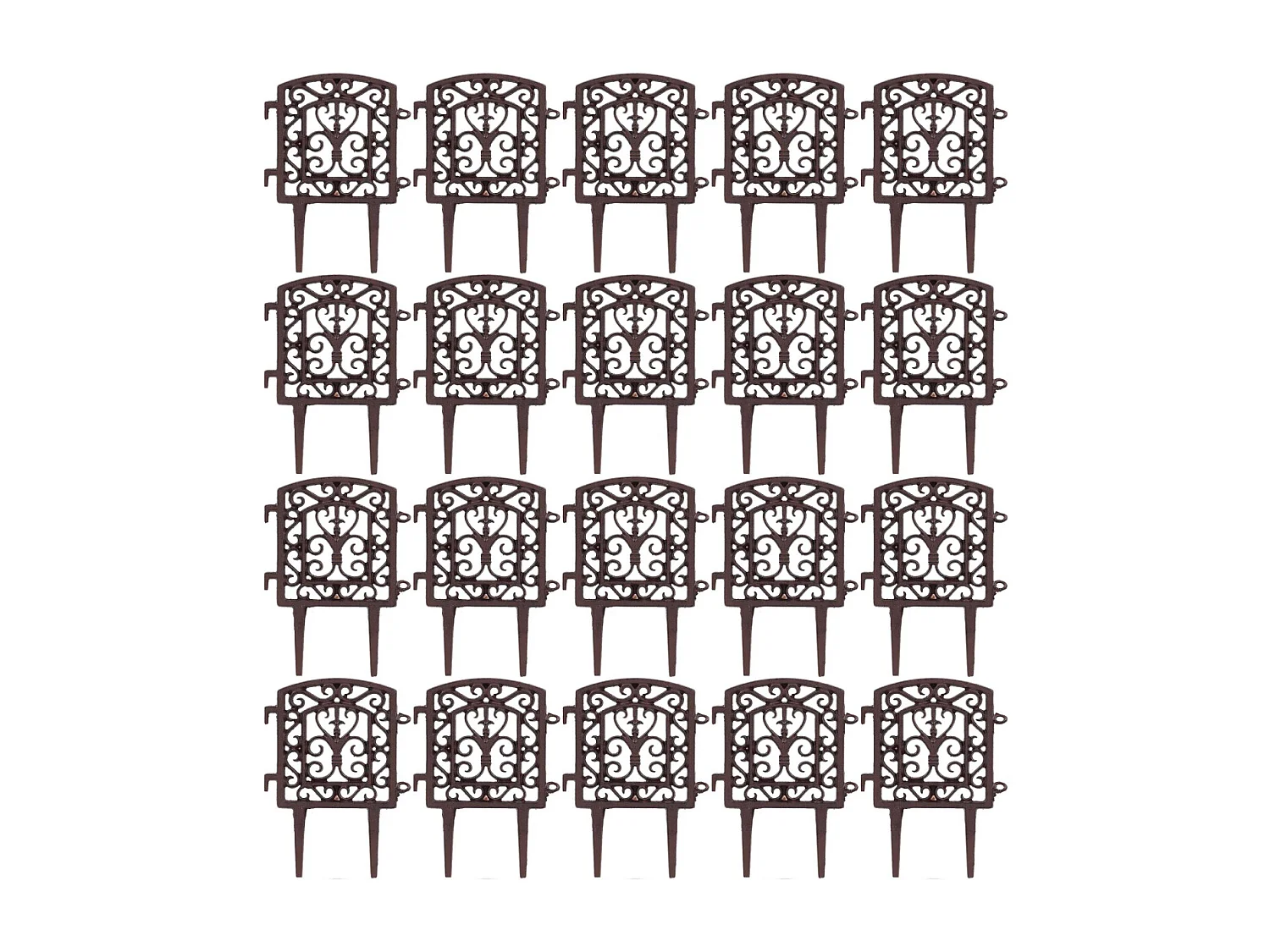 Bordure à assembler en fonte Tradition Lot de 20