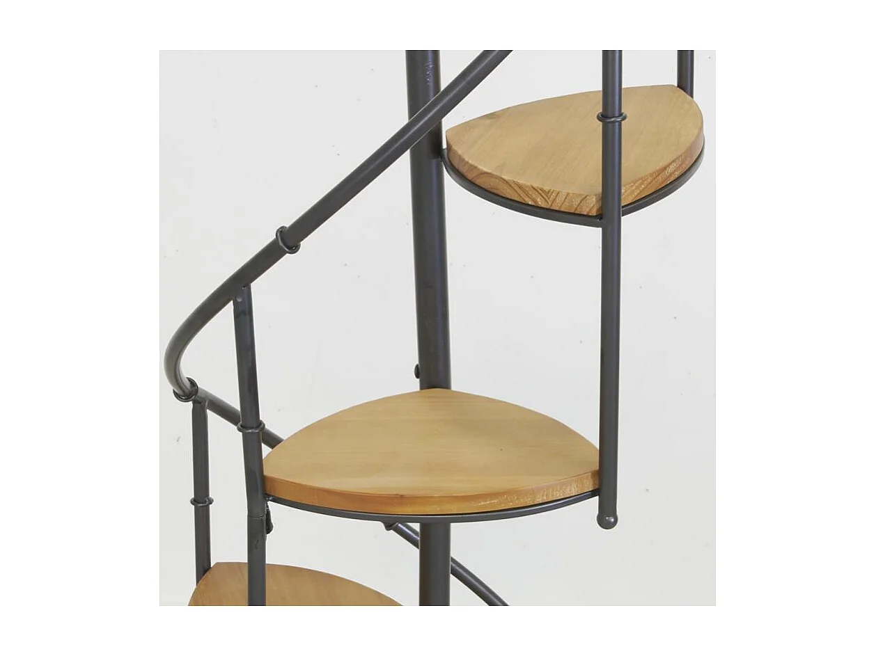 Étagère escalier en bois et métal