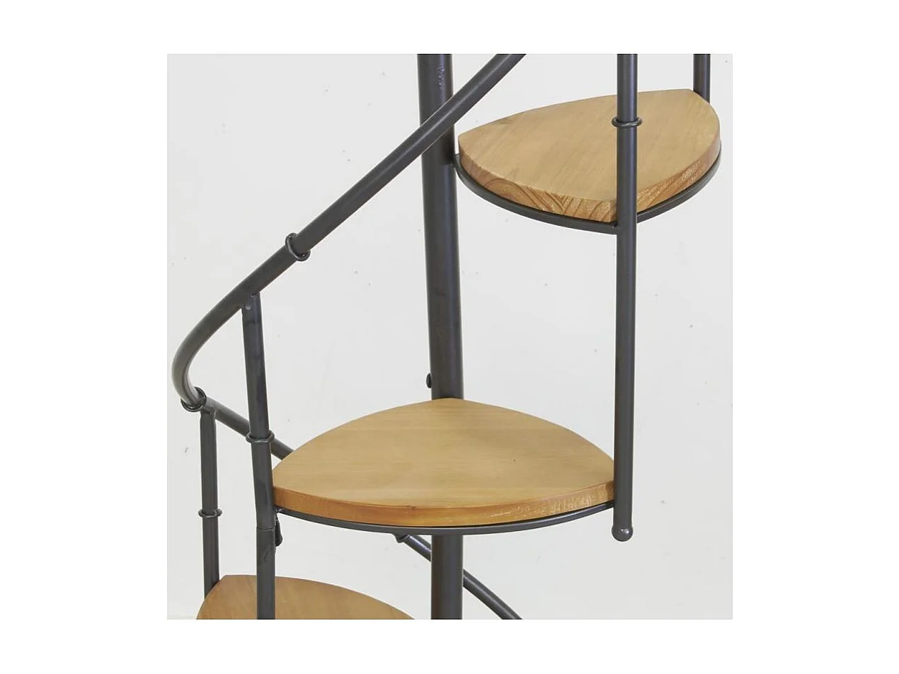 Étagère escalier en bois et métal 43 x 43 x 190 cm