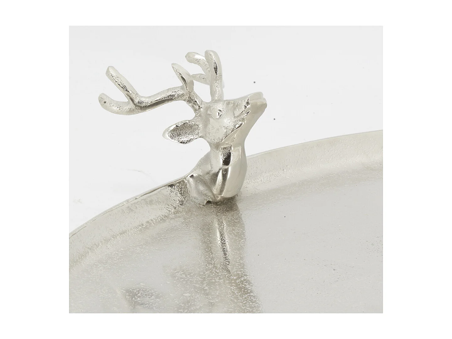 Plateaux ovales en aluminium Cerf (lot de 2)