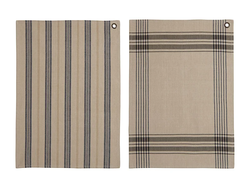 Torchon à rayures (Lot de 2)