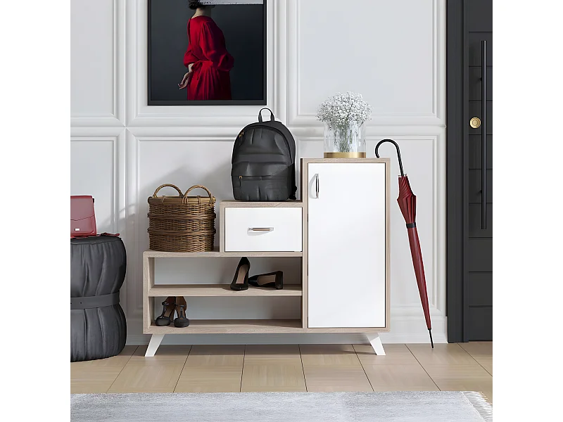 Meuble d'entrée en aggloméré Sonoma