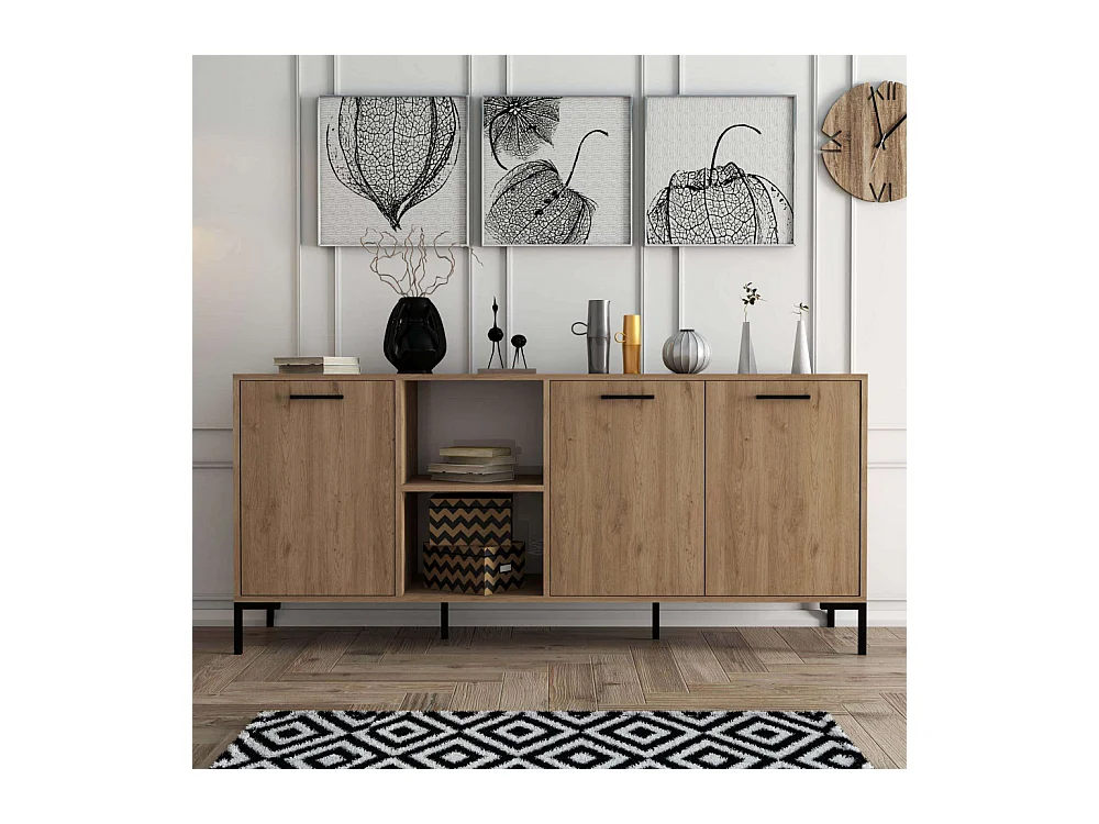 Buffet en aggloméré 4 portes Aurora