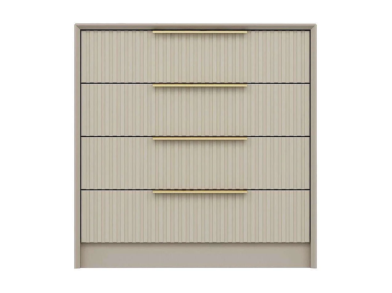 Commode 4 tiroirs Eurybie L72cm Beige