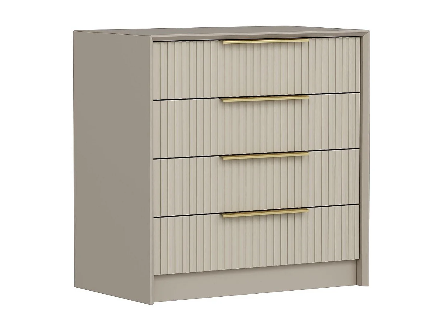 Commode 4 tiroirs Eurybie L72cm Beige