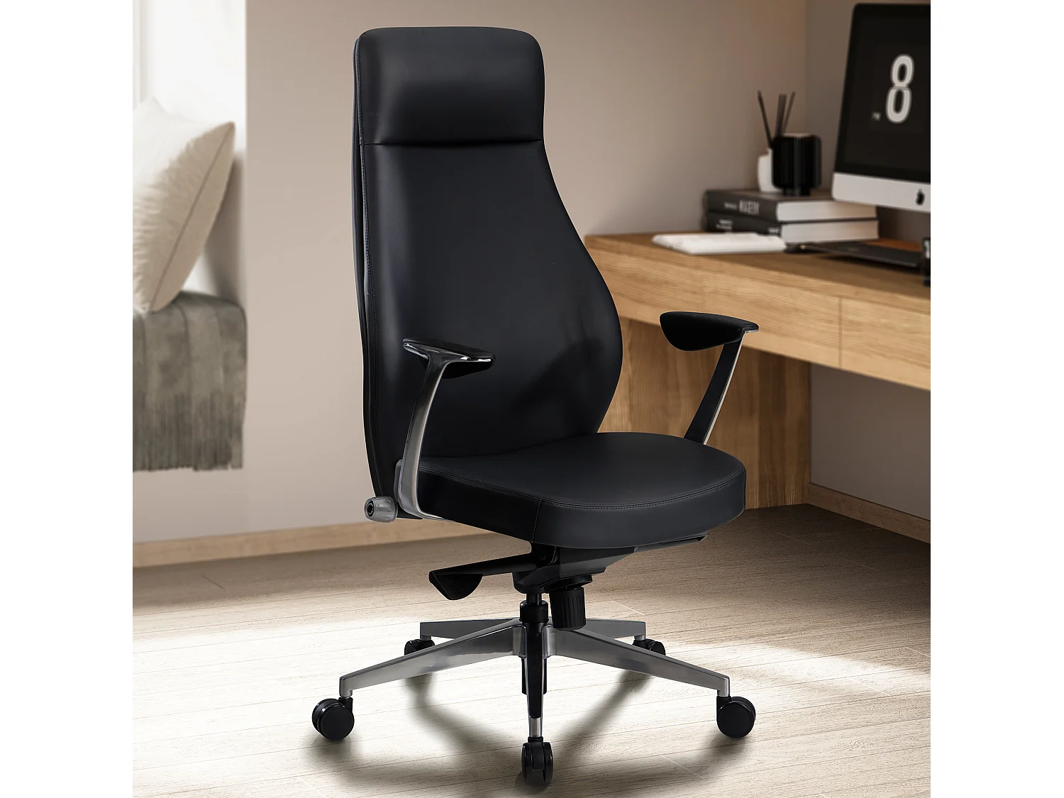 Bürostuhl Schreibtischstuhl Kunstleder Drehstuhl Ergonomisch Chefsessel