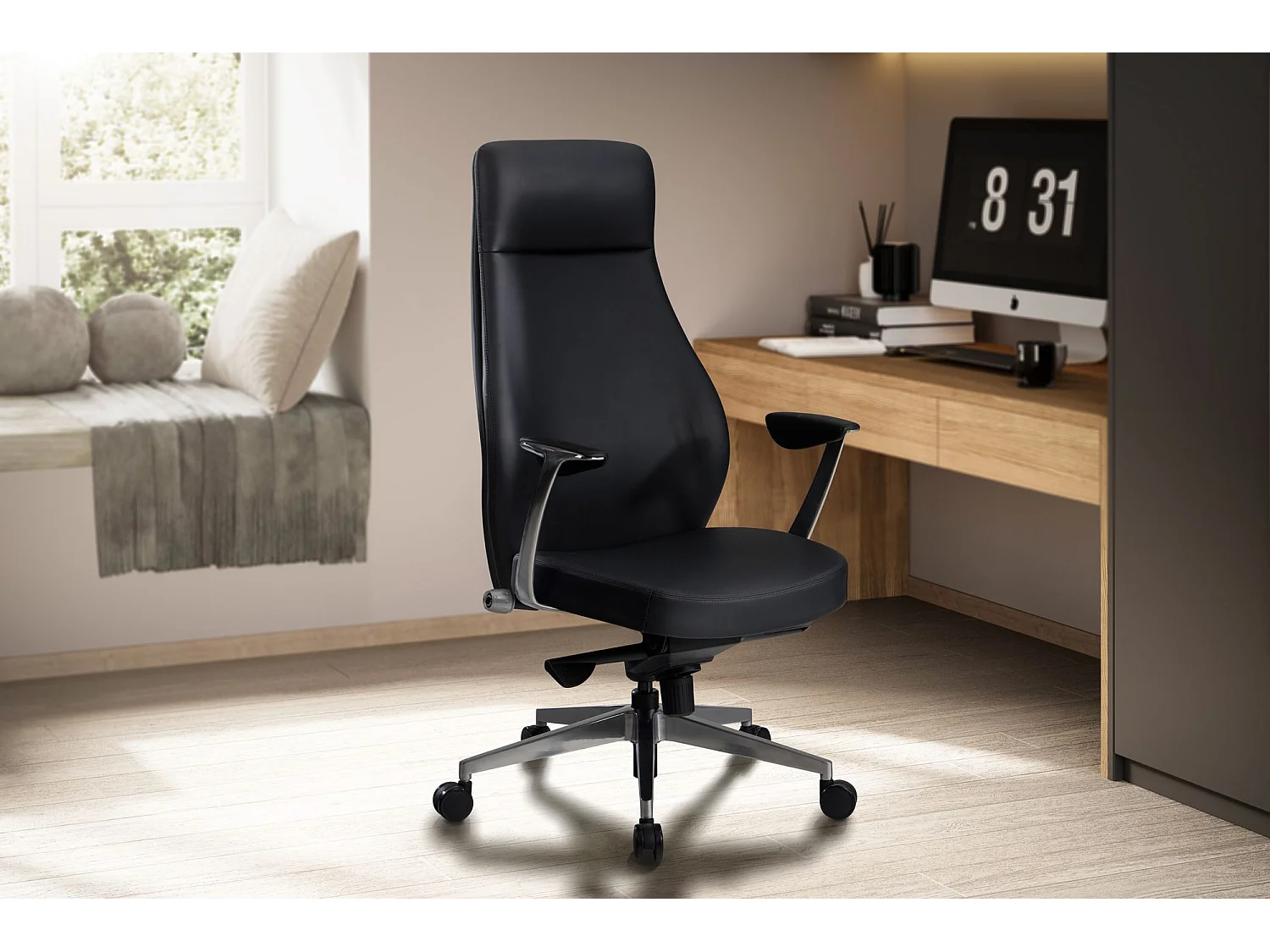 Bürostuhl Schreibtischstuhl Kunstleder Drehstuhl Ergonomisch Chefsessel