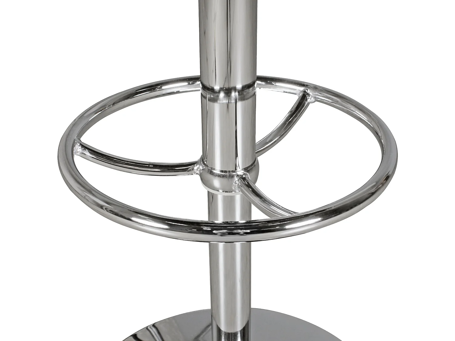 Bartisch Ø 60 cm American Diner Schwarz / Alu Design Bistrotisch Stehtisch rund