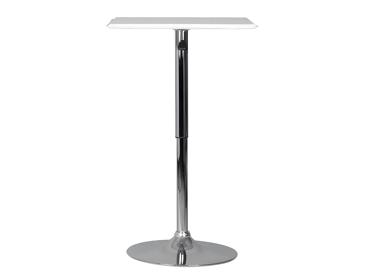 Table de bar haute 83 - 104 cm Table de bistro Réglable en hauteur carré