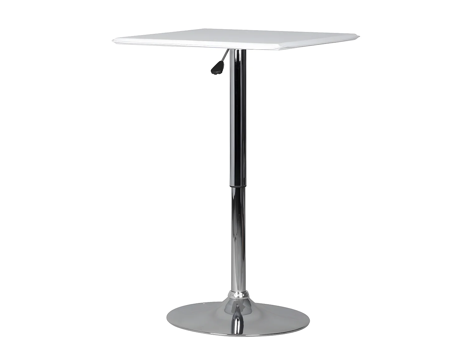 Table de bar haute 83 - 104 cm Table de bistro Réglable en hauteur carré