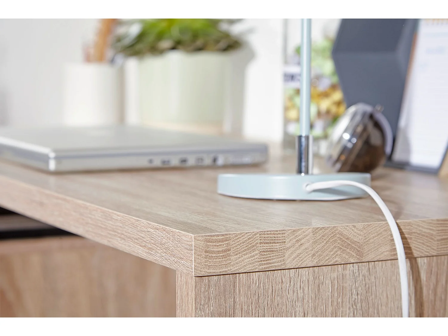 Schreibtisch MASSA mit Container Sonoma Computertisch Bürotisch 120cm 3 Schübe