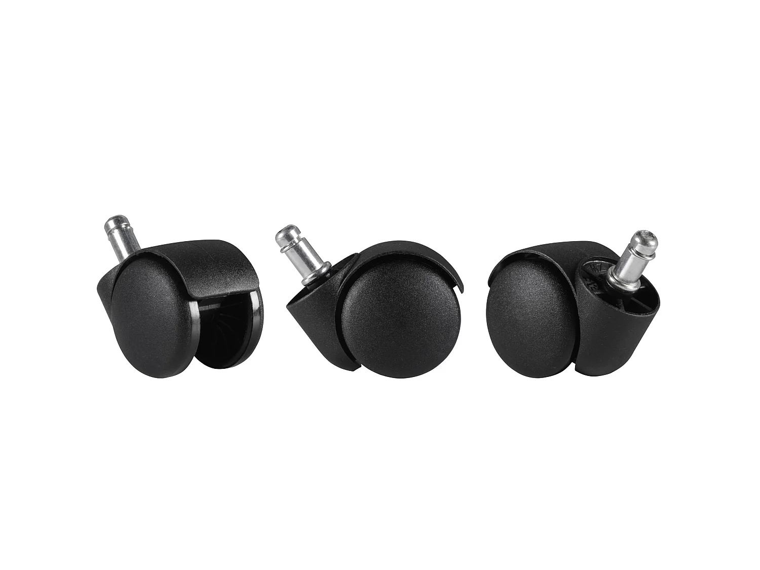 5er Set Rollen für Bürostuhl 11 Teppichbodenrollen 50 mm Weichbodenrollen