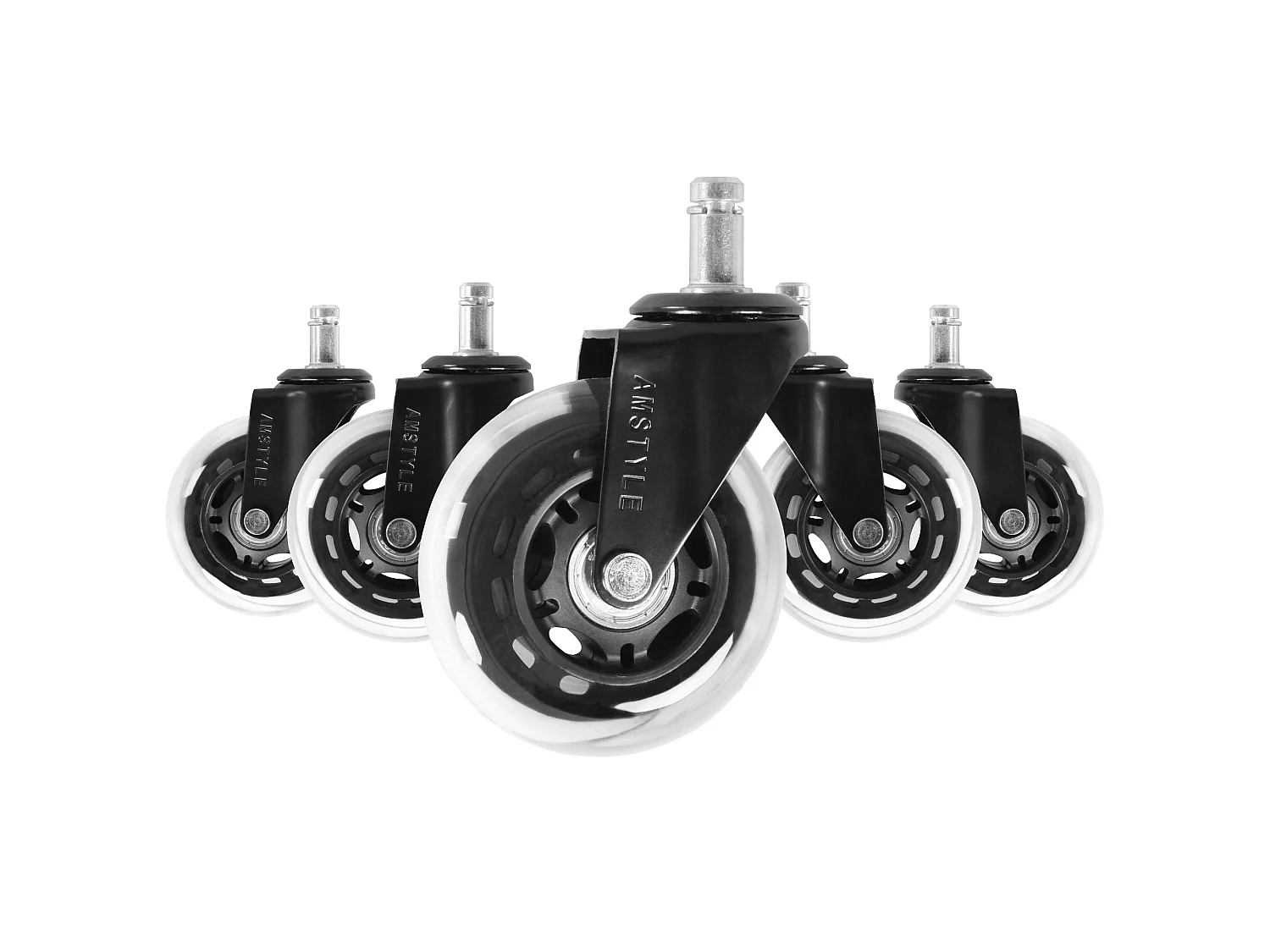 Ensemble de cinq pièces rôles chaise de bureau rôles universels lisse