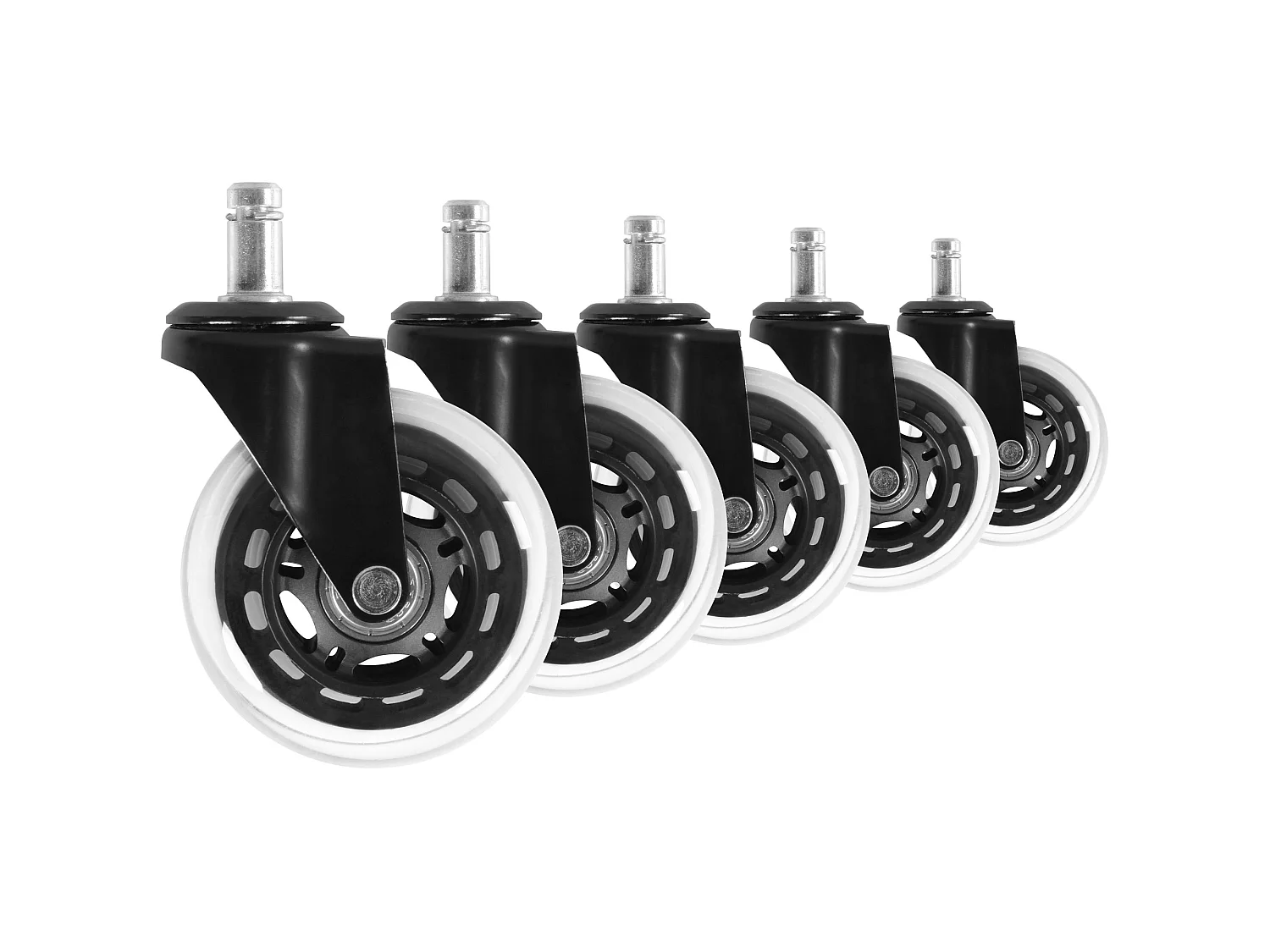 Ensemble de cinq pièces rôles chaise de bureau rôles universels lisse