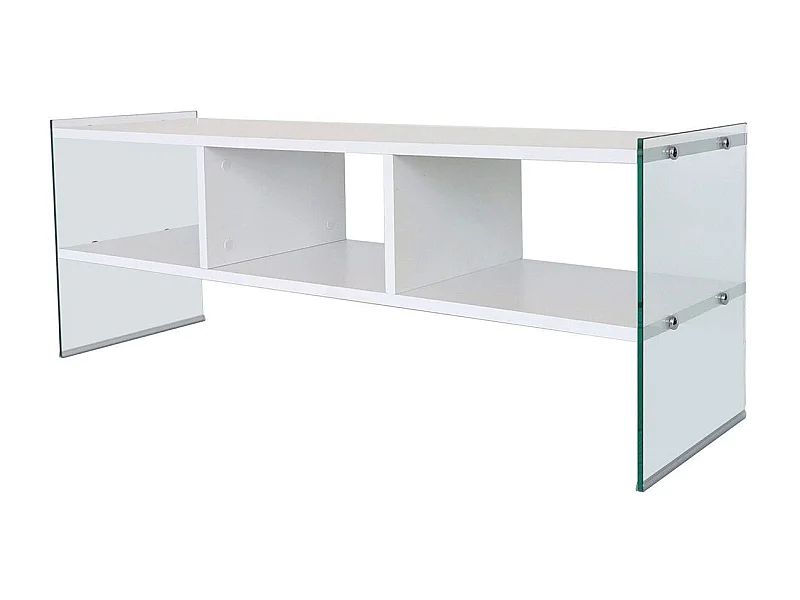 Mesa de tv Kailua 268, Blanco, 120x45x35cm
