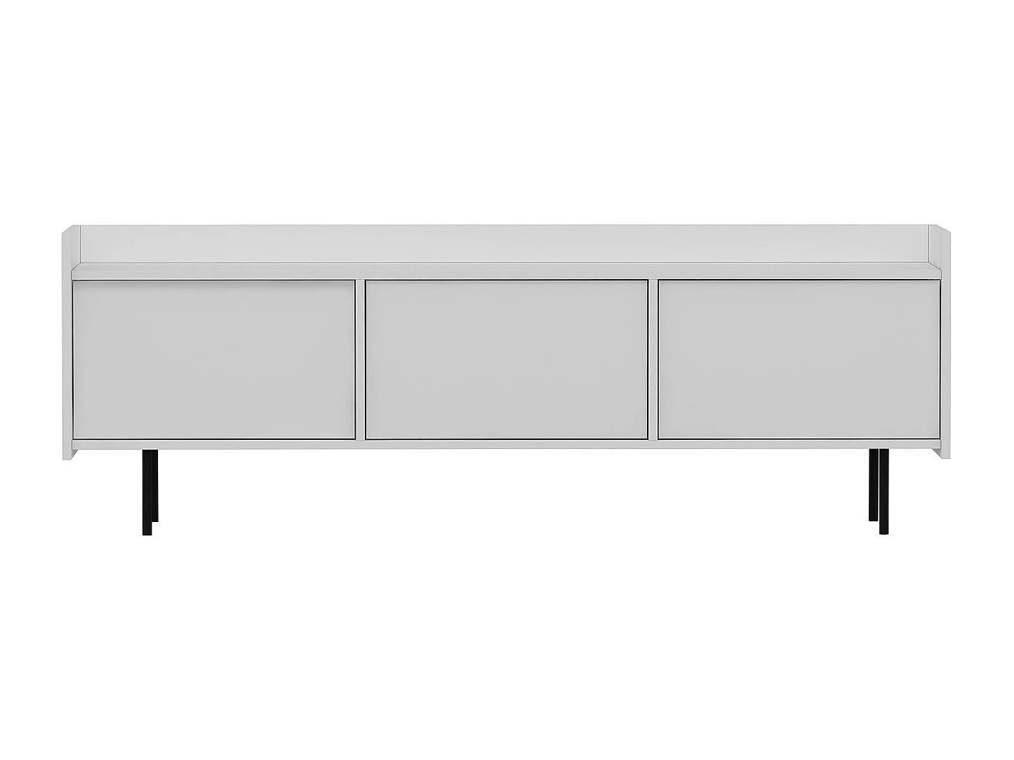 TV-Ständer – 183,6 x 63 x 37 cm – Weiß – Melaminbeschichtete Spanplatte