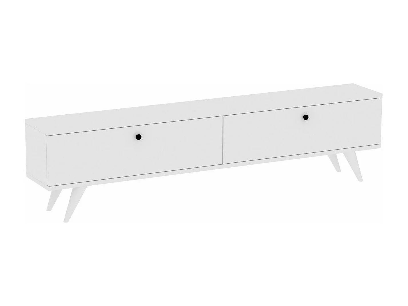 Meuble Tv Dozia L160cm Blanc