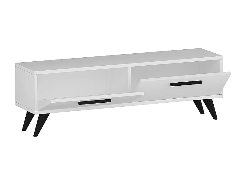 Mesa de tv Kailua 616, Blanco, Número de puertas: 2.00, 120x45x30cm