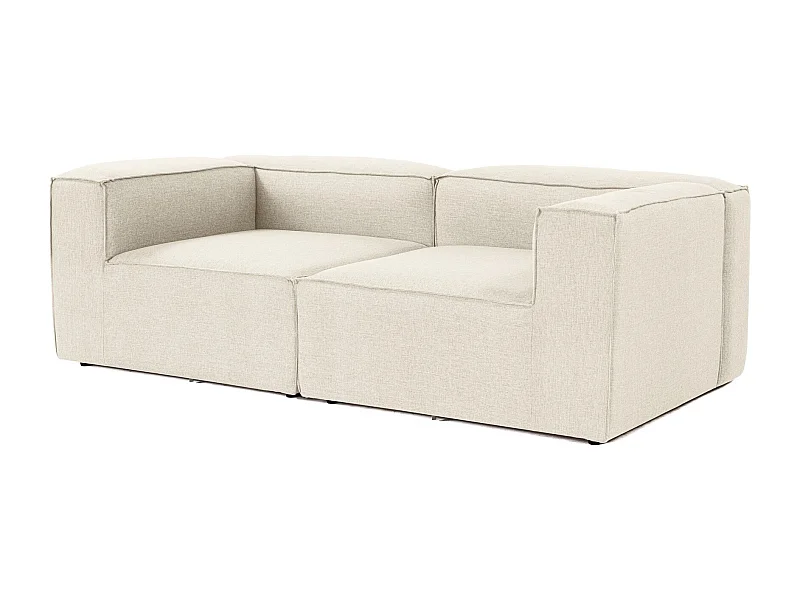 Canapé 2 places Biglo Lin Écru